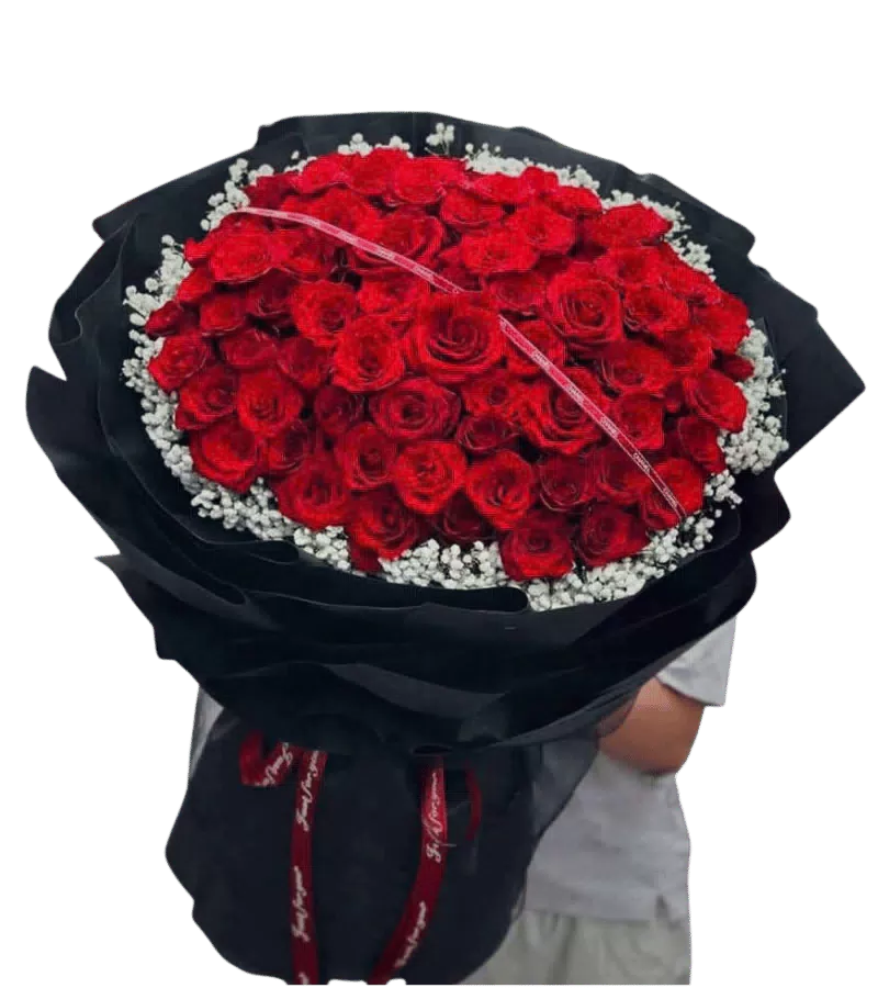 Bó hoa hồng đỏ 100 bông