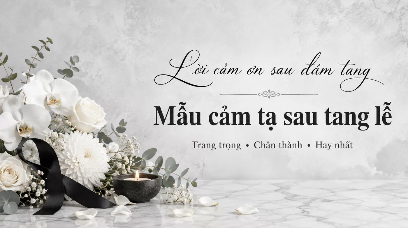 Lời Cảm Ơn Sau Đám Tang, Mẫu Cảm Tạ Sau Tang Lễ Trang Trọng Chân Thành Hay Nhất