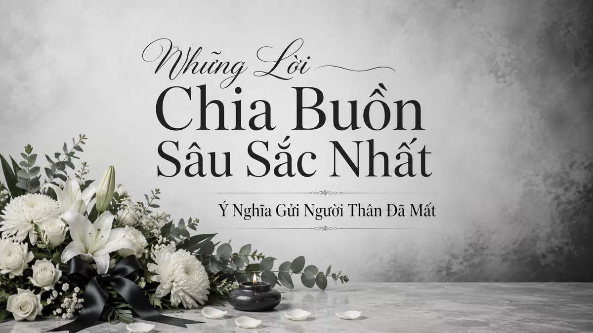 Những Lời Chia Buồn Sâu Sắc Nhất, Ý Nghĩa Gửi Người Thân Đã Mất