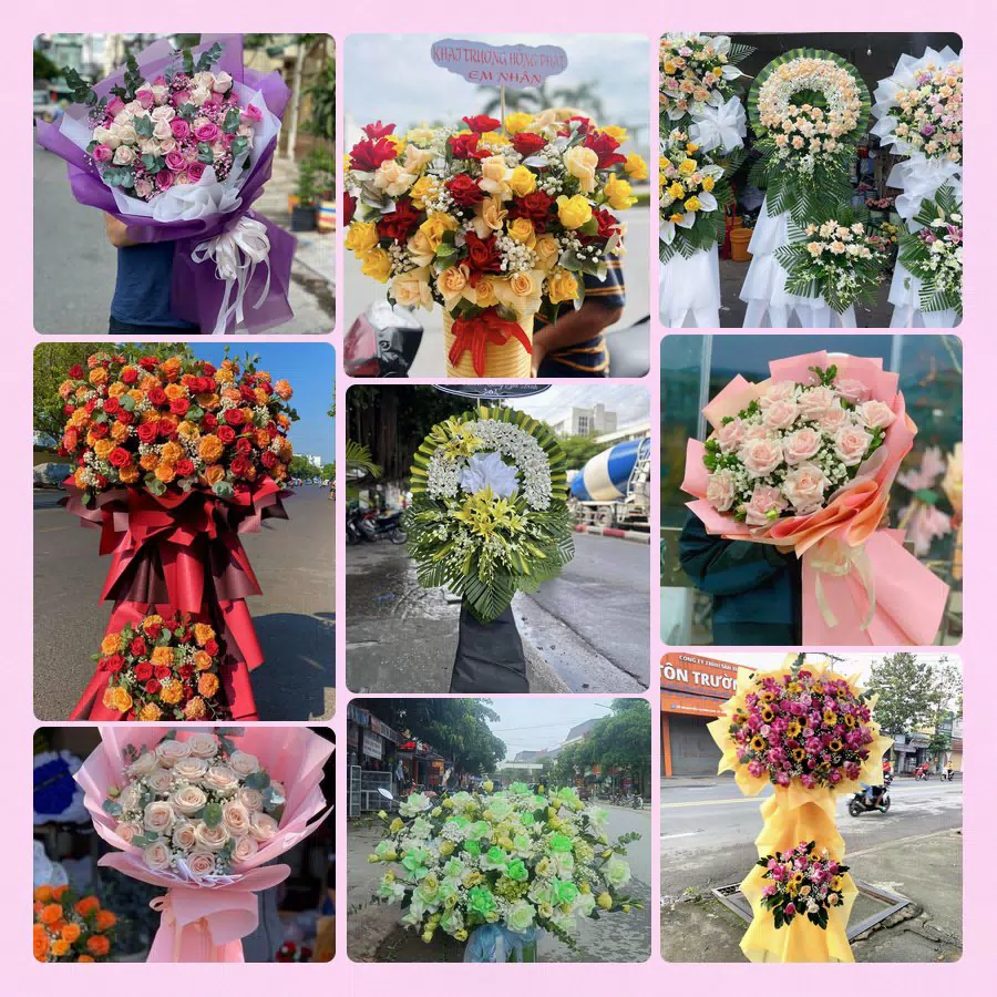 Mẫu hoa tươi đẹp tại An Giang do Hoa Tường Linh thực hiện