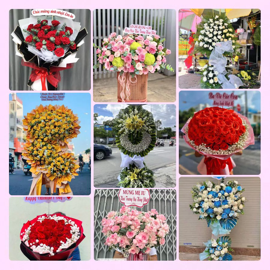 Mẫu hoa tươi đẹp tại Bến Tre do Hoa Tường Linh thực hiện