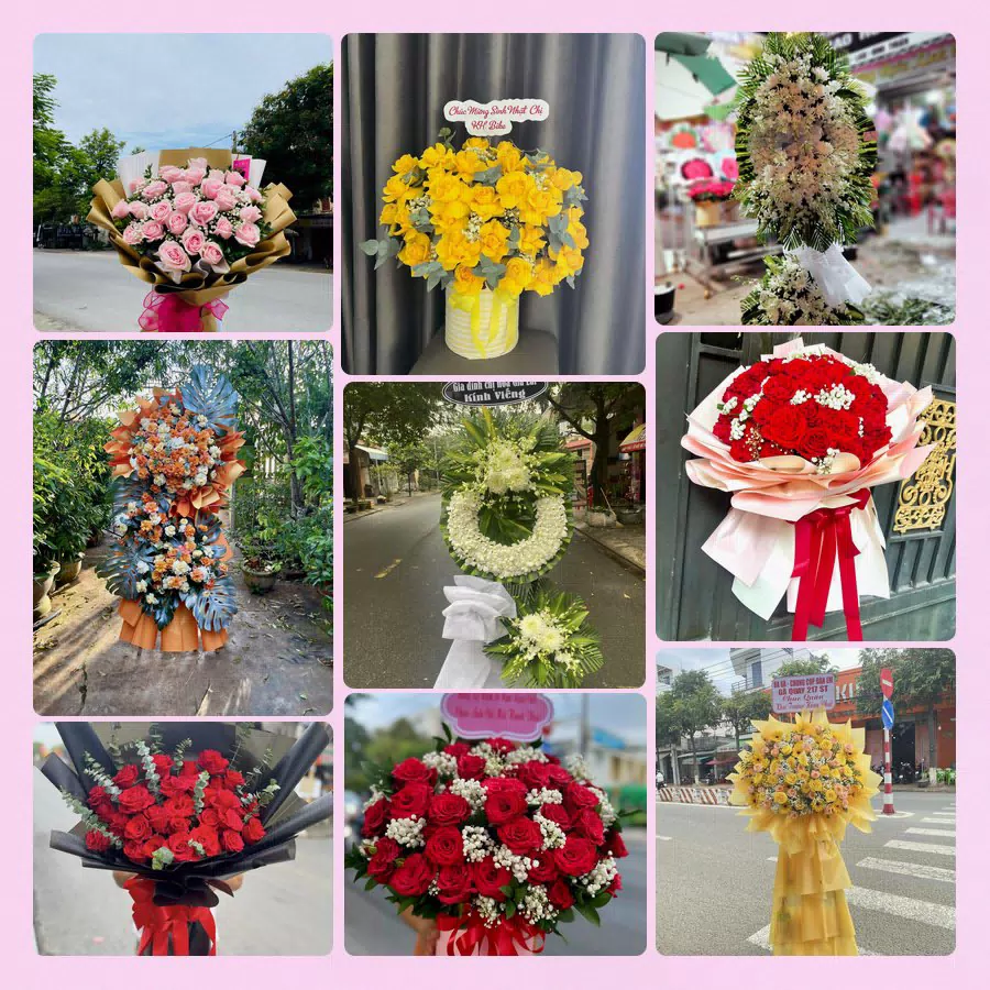Mẫu hoa tươi đẹp tại Bình Định do Hoa Tường Linh thực hiện