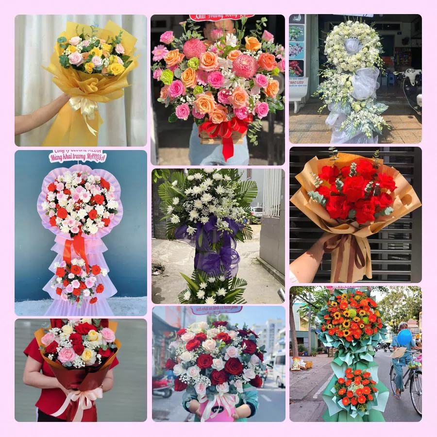 Mẫu hoa tươi đẹp tại Cao Bằng - hoa chúc mừng, khai trương, chia buồn