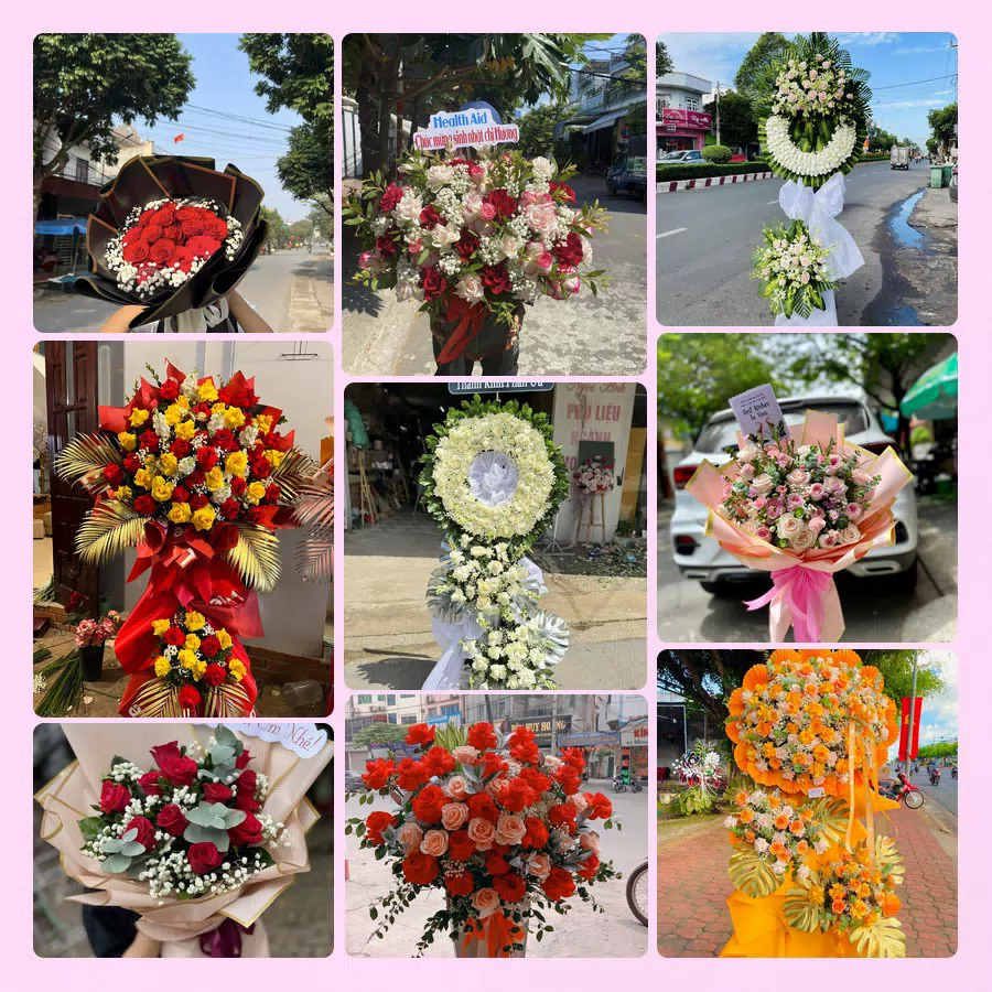 Mẫu hoa tươi đẹp tại Điện Biên - hoa chúc mừng, khai trương, chia buồn