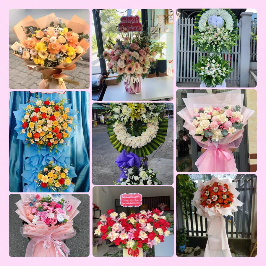 Mẫu hoa tươi đẹp tại Hà Giang - hoa chúc mừng, khai trương, chia buồn