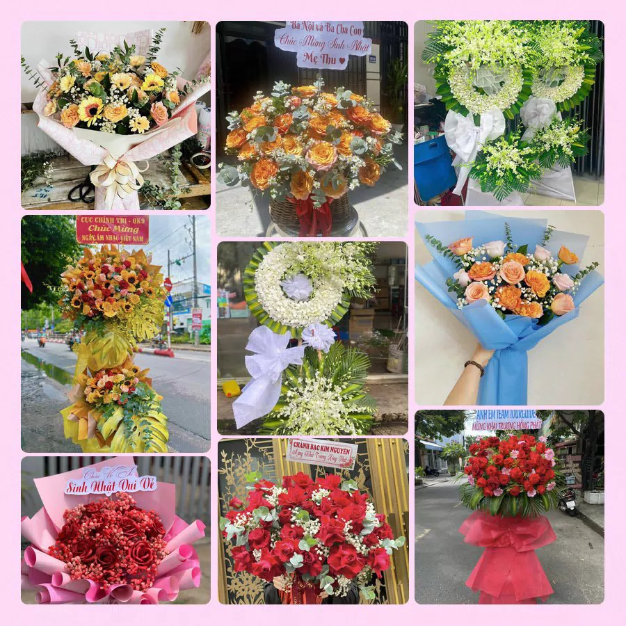 Mẫu hoa tươi đẹp tại Hà Nam do Hoa Tường Linh thực hiện