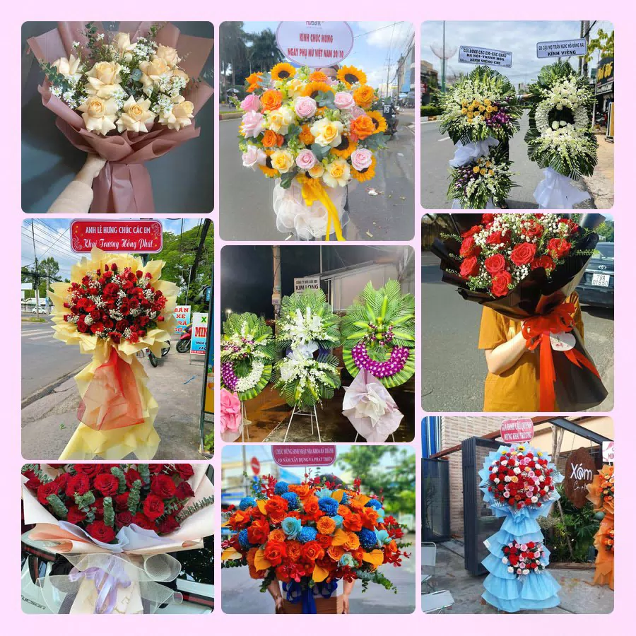 Mẫu hoa tươi đẹp tại Hà Nội - hoa chúc mừng, khai trương, chia buồn