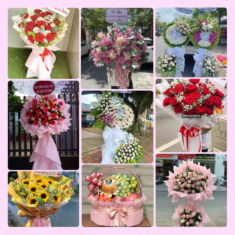 Mẫu hoa tươi đẹp tại Huế do Hoa Tường Linh thực hiện