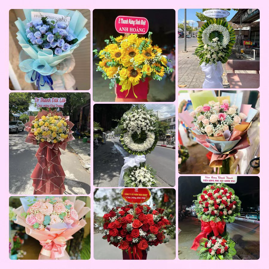 Mẫu hoa tươi đẹp tại Khánh Hòa do Hoa Tường Linh thực hiện