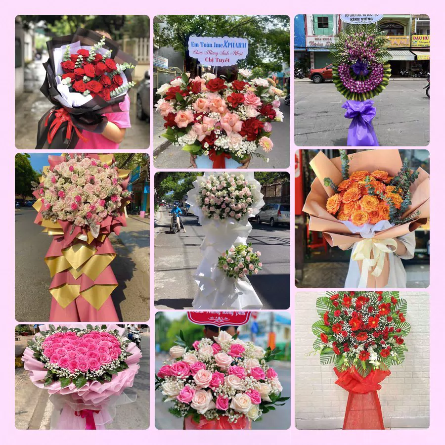 Mẫu hoa tươi đẹp tại Nghệ An do Hoa Tường Linh thực hiện