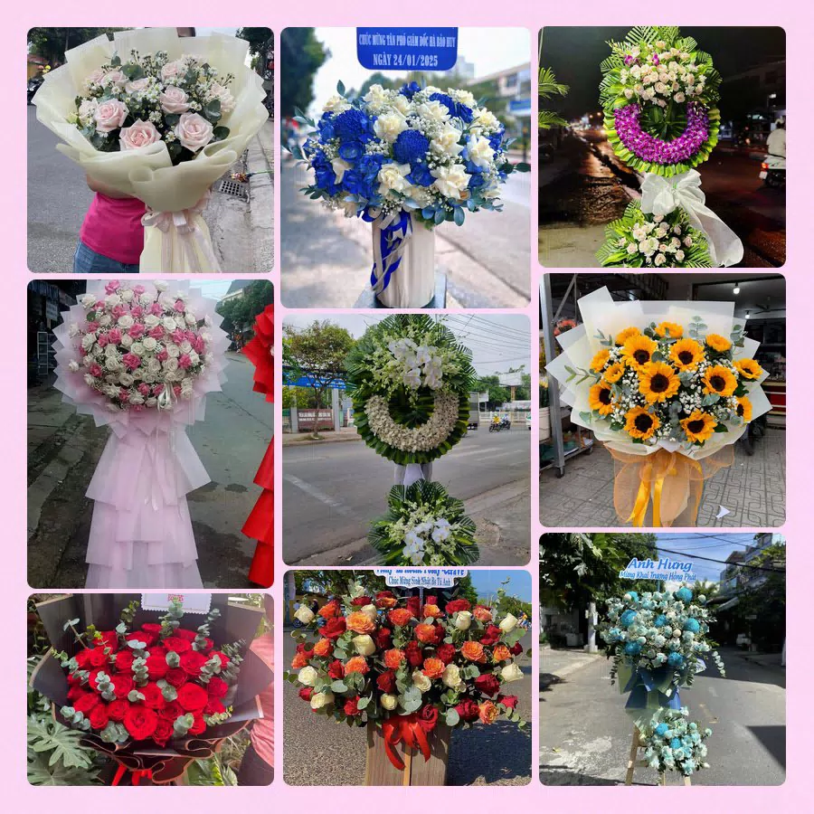Mẫu hoa tươi đẹp tại Phú Yên do Hoa Tường Linh thực hiện