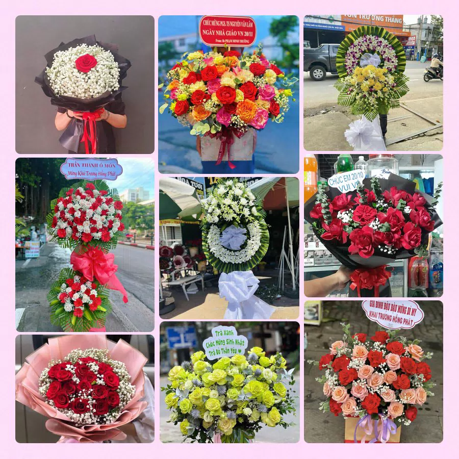 Mẫu hoa tươi đẹp tại Quảng Ninh do Hoa Tường Linh thực hiện