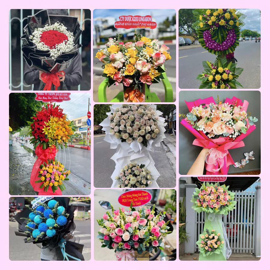 Mẫu hoa tươi đẹp tại Sơn La - hoa chúc mừng, khai trương, chia buồn
