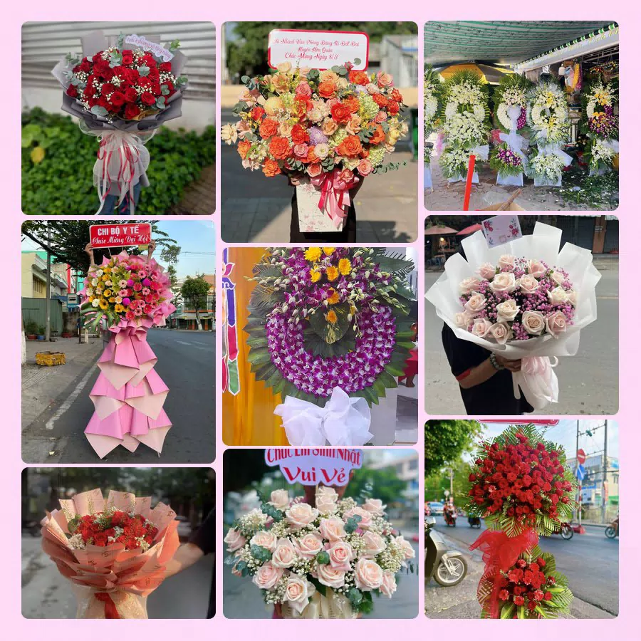 Mẫu hoa tươi đẹp tại Thanh Hóa do Hoa Tường Linh thực hiện
