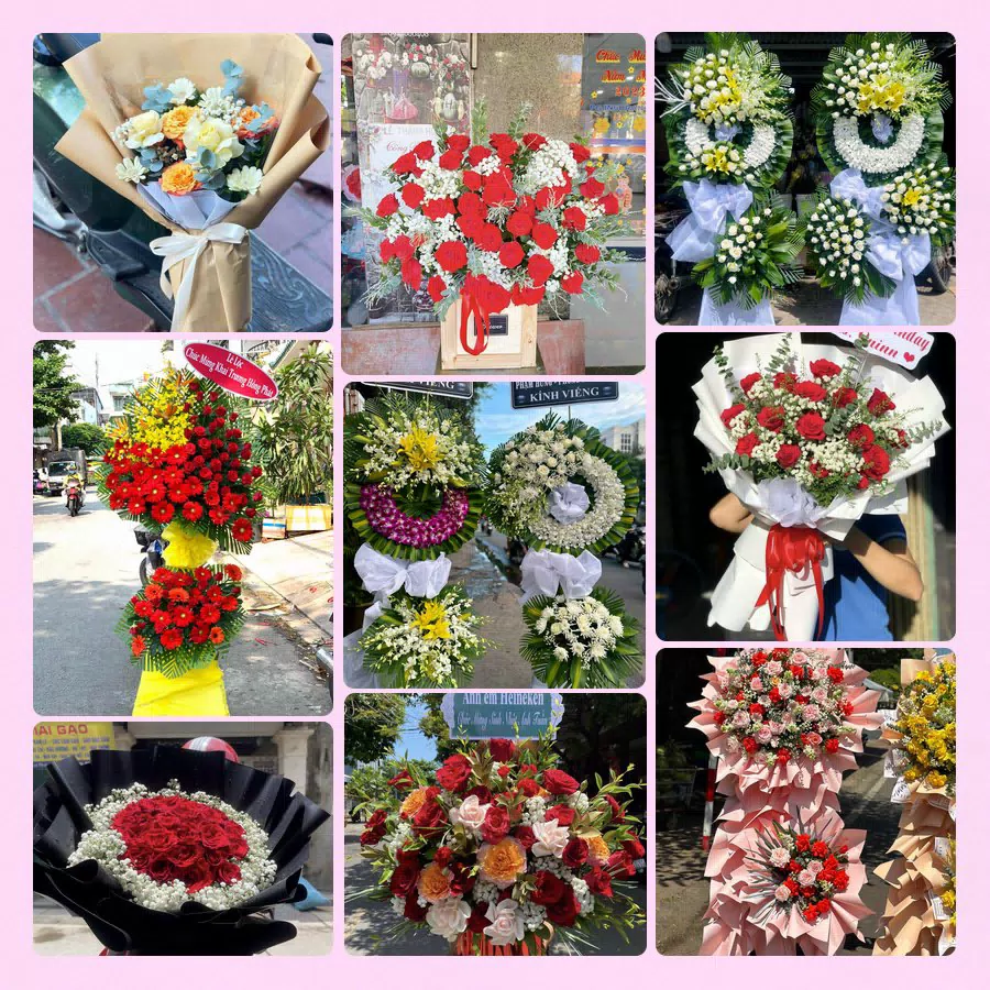 Mẫu hoa tươi đẹp tại Tiền Giang do Hoa Tường Linh thực hiện