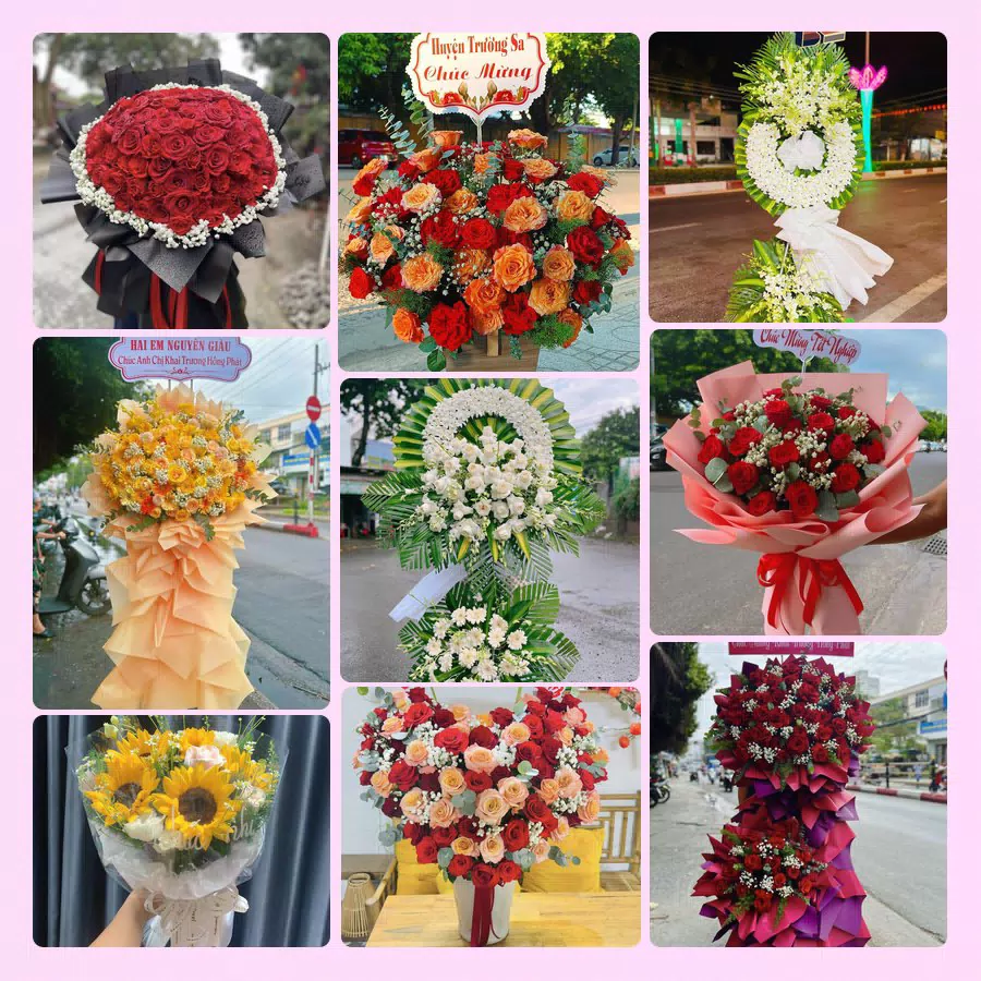 Mẫu hoa tươi đẹp tại Vĩnh Long do Hoa Tường Linh thực hiện