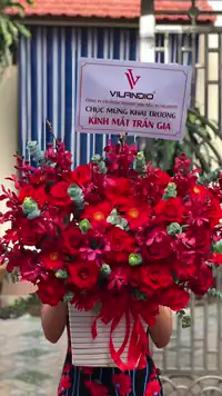Giỏ Hoa Chúc Mừng