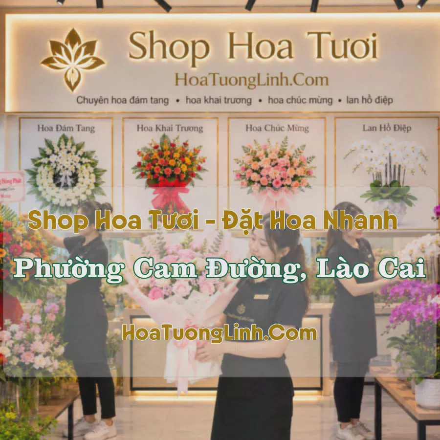 Đặt Hoa Phường Cam Đường, Lào Cai - Thiết Kế Theo Yêu Cầu