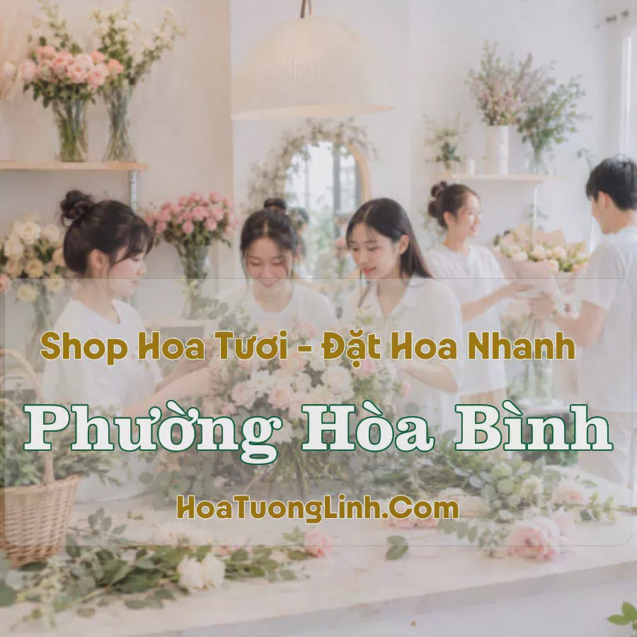 Đặt Hoa Online Phường Hòa Bình, Phú Thọ - Tư Vấn Theo Yêu Cầu