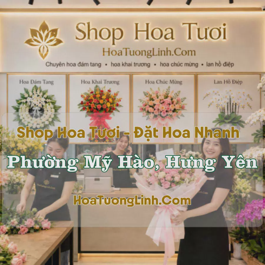 Shop Hoa Phường Mỹ Hào, Hưng Yên - Thiết Kế Theo Yêu Cầu