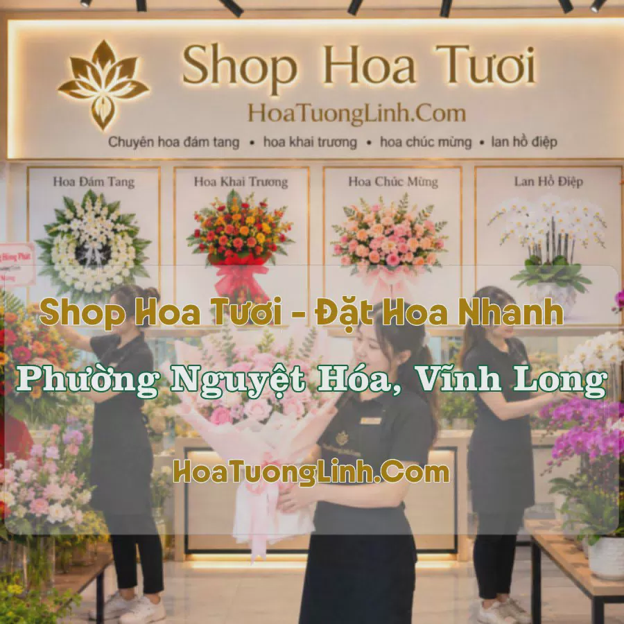 Shop Hoa Phường Nguyệt Hóa, Vĩnh Long - Nhiều Kiểu Dáng