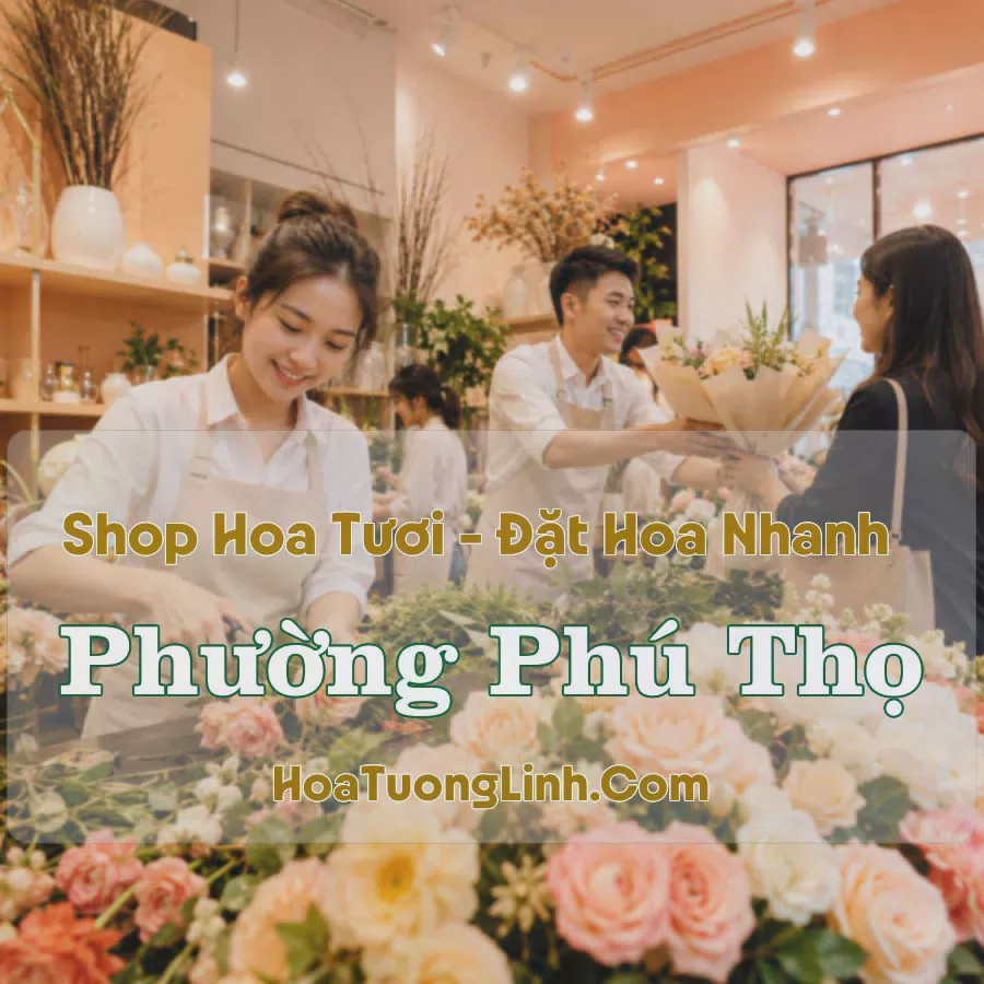 Shop Hoa Tươi Phường Phú Thọ, TP.HCM - Thiết Kế Theo Yêu Cầu