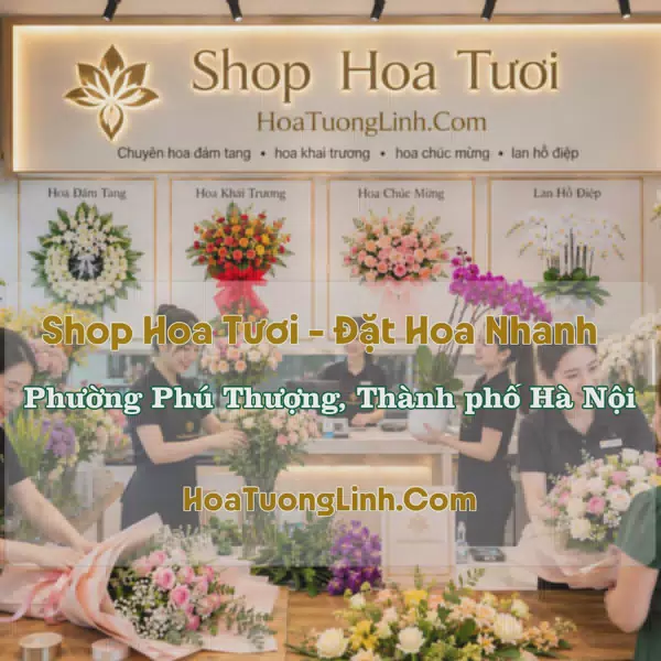 Đặt Hoa Phường Phú Thượng, Hà Nội - Thiết Kế Theo Yêu Cầu
