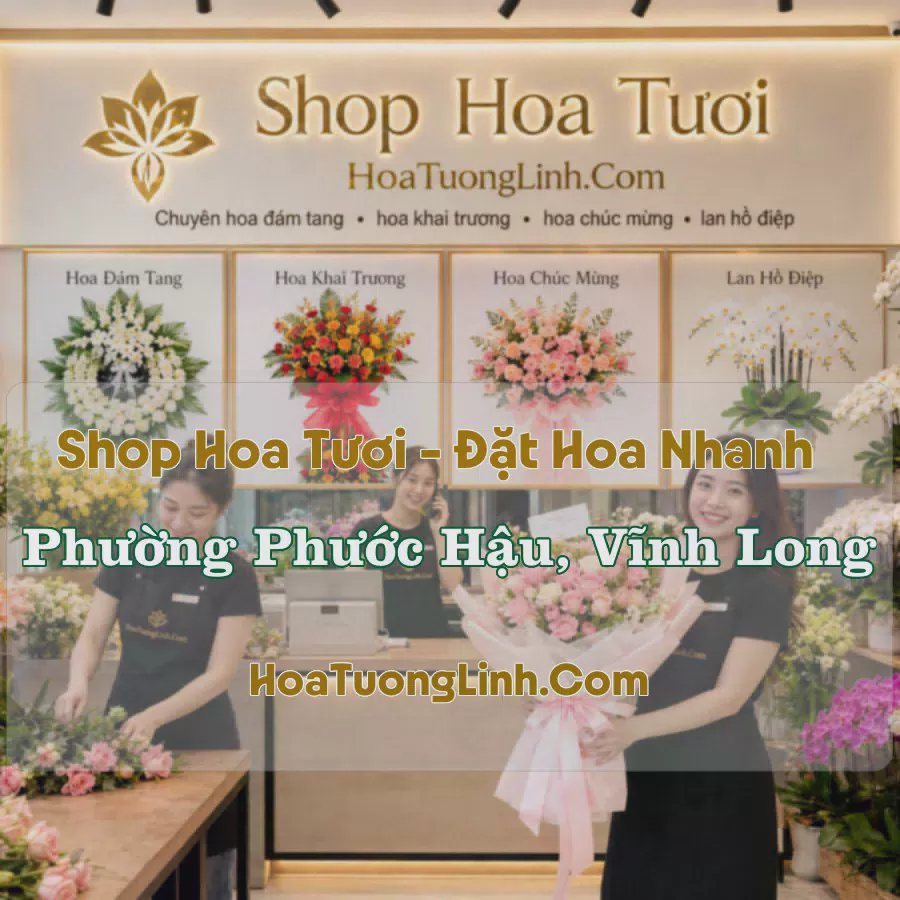 Tiệm Hoa Phường Phước Hậu, Vĩnh Long - Giao Nhanh