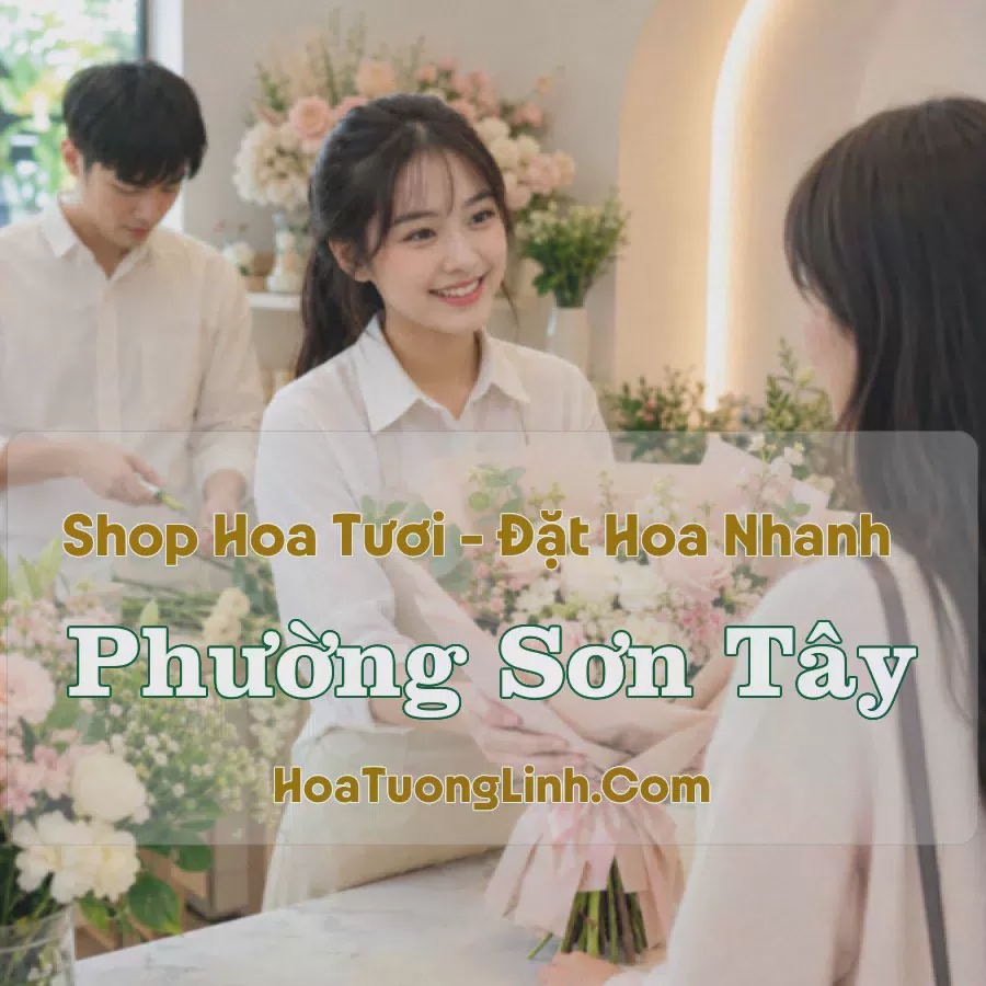 Tiệm Hoa Tươi Phường Sơn Tây, Hà Nội - Nhiều Mẫu Đẹp