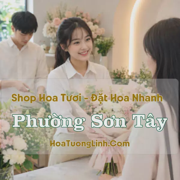 Tiệm Hoa Tươi Phường Sơn Tây, Hà Nội - Nhiều Mẫu Đẹp