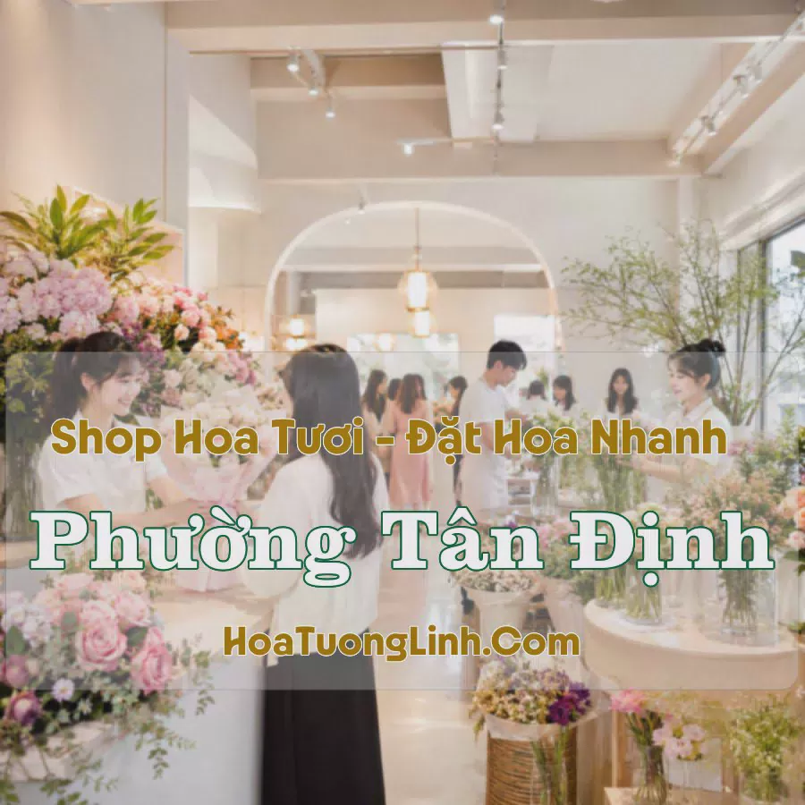 Cửa Hàng Hoa Tươi Phường Tân Định, TP.HCM - Nhiều Mẫu Đẹp