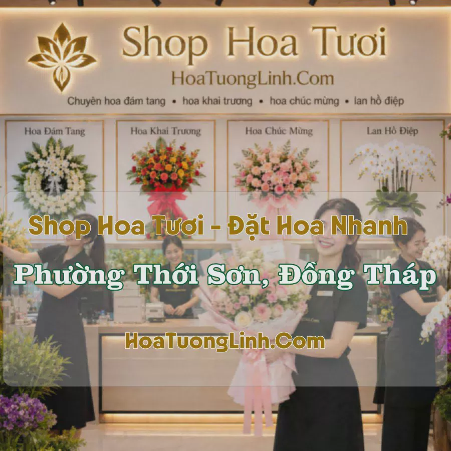 Tiệm Hoa Tươi Phường Thới Sơn, Đồng Tháp - Đặt Hoa Online