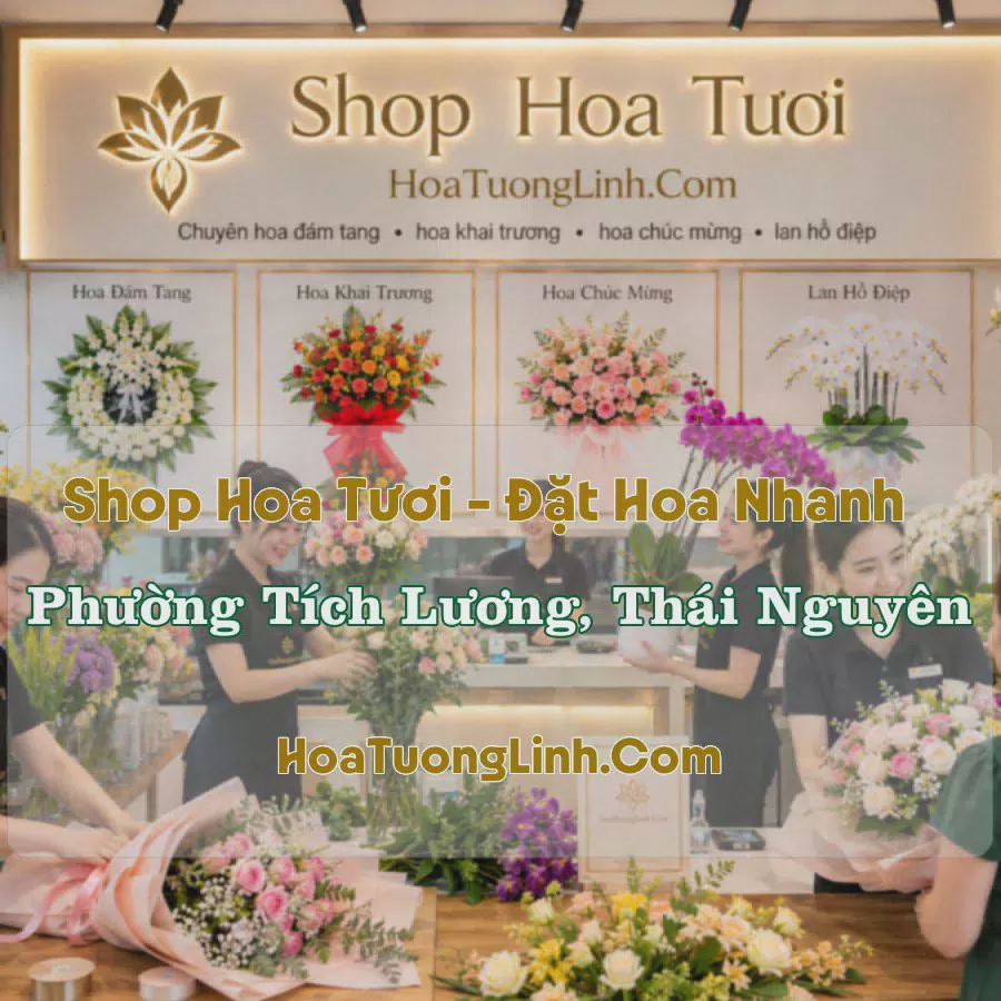 Cửa Hàng Hoa Tươi Phường Tích Lương, Thái Nguyên - Nhiều Mẫu Đẹp