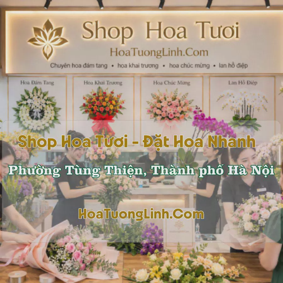 Cửa Hàng Hoa Tươi Phường Tùng Thiện, Hà Nội - Tư Vấn Chọn Mẫu