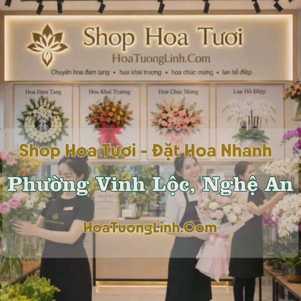 Tiệm Hoa Tươi Phường Vinh Lộc, Nghệ An - Đặt Hoa Online