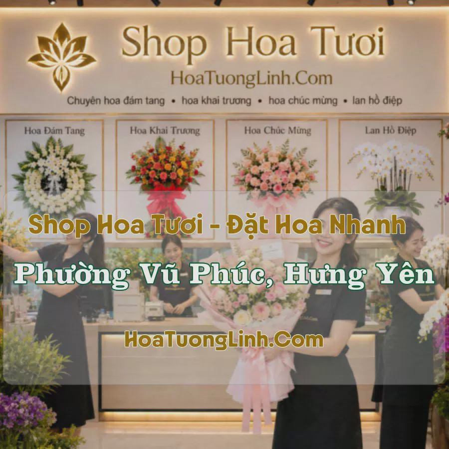 Đặt Hoa Phường Vũ Phúc, Hưng Yên - Thiết Kế Theo Yêu Cầu