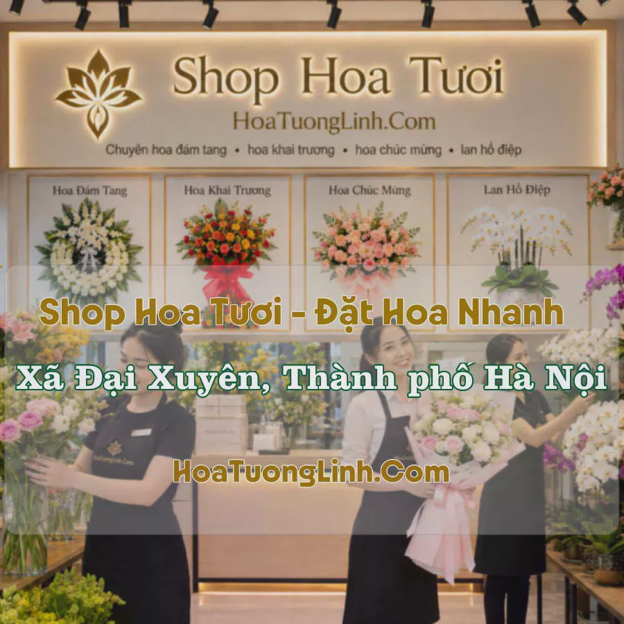 Giao Hoa Tươi Xã Đại Xuyên, Hà Nội - Liên Hệ Chọn Mẫu