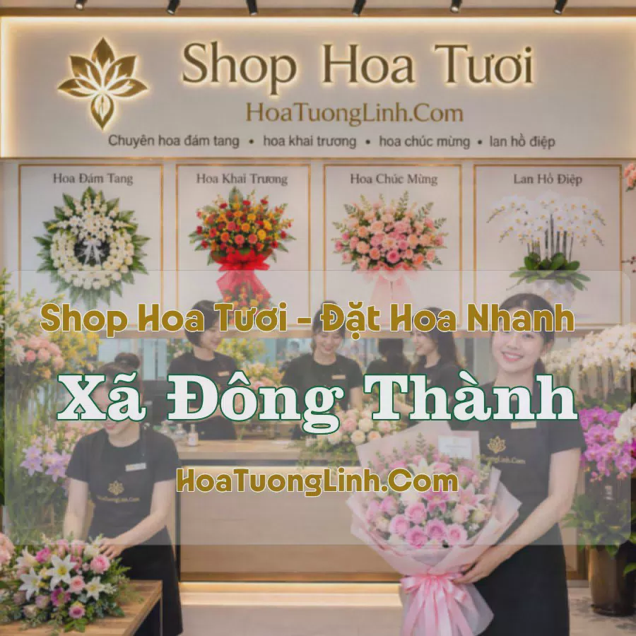 Đặt Hoa Xã Đông Thành, Nghệ An - Thiết Kế Theo Yêu Cầu