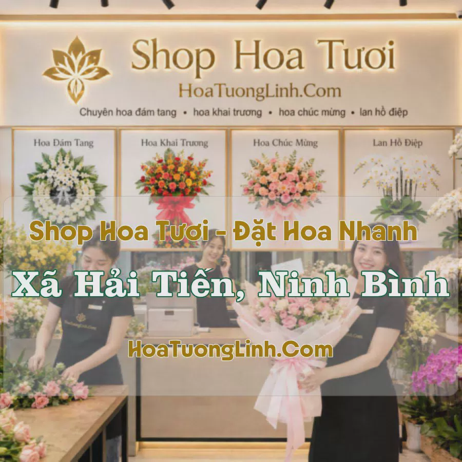 Đặt Hoa Xã Hải Tiến, Ninh Bình - Thiết Kế Theo Yêu Cầu