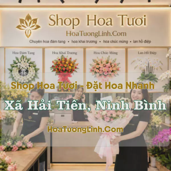 Đặt Hoa Xã Hải Tiến, Ninh Bình - Thiết Kế Theo Yêu Cầu