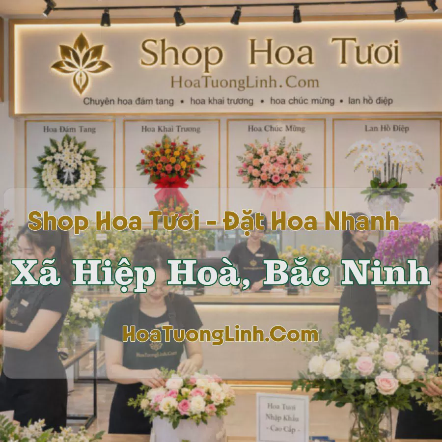 Đặt Hoa Xã Hiệp Hoà, Bắc Ninh - Thiết Kế Theo Yêu Cầu