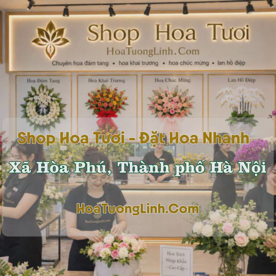 Cửa Hàng Hoa Tươi Xã Hòa Phú, Hà Nội - Tư Vấn Chọn Mẫu