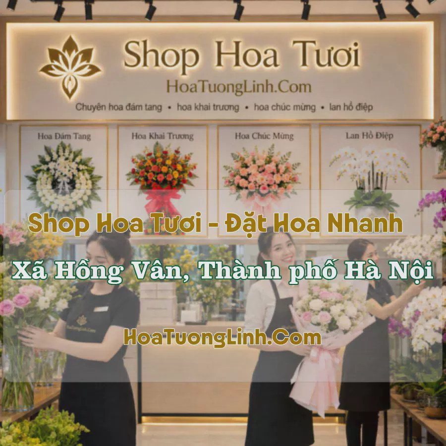 Shop Hoa Xã Hồng Vân, Hà Nội - Thiết Kế Theo Yêu Cầu
