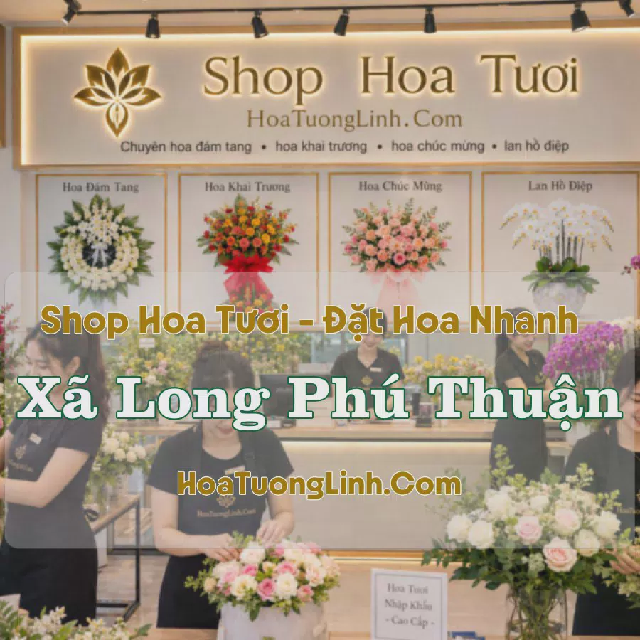 Đặt Hoa Xã Long Phú Thuận, Đồng Tháp - Thiết Kế Theo Yêu Cầu