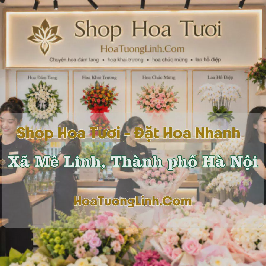 Cửa Hàng Hoa Tươi Xã Mê Linh, Hà Nội - Tư Vấn Chọn Mẫu