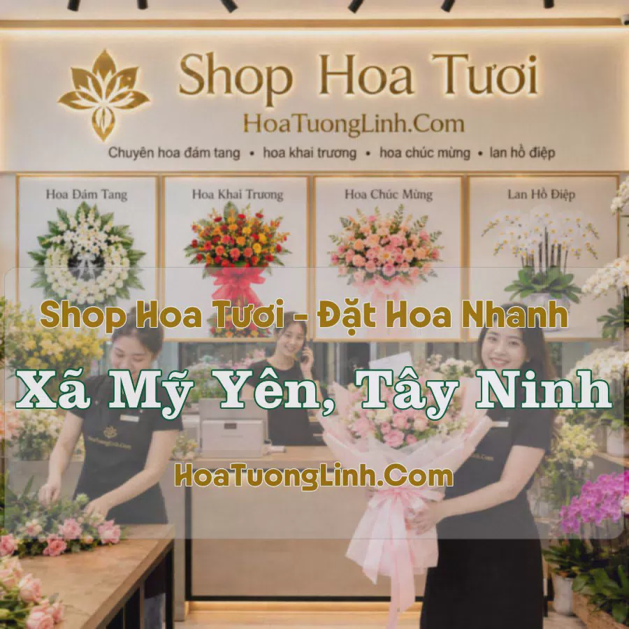 Shop Hoa Xã Mỹ Yên, Tây Ninh - Nhiều Kiểu Dáng