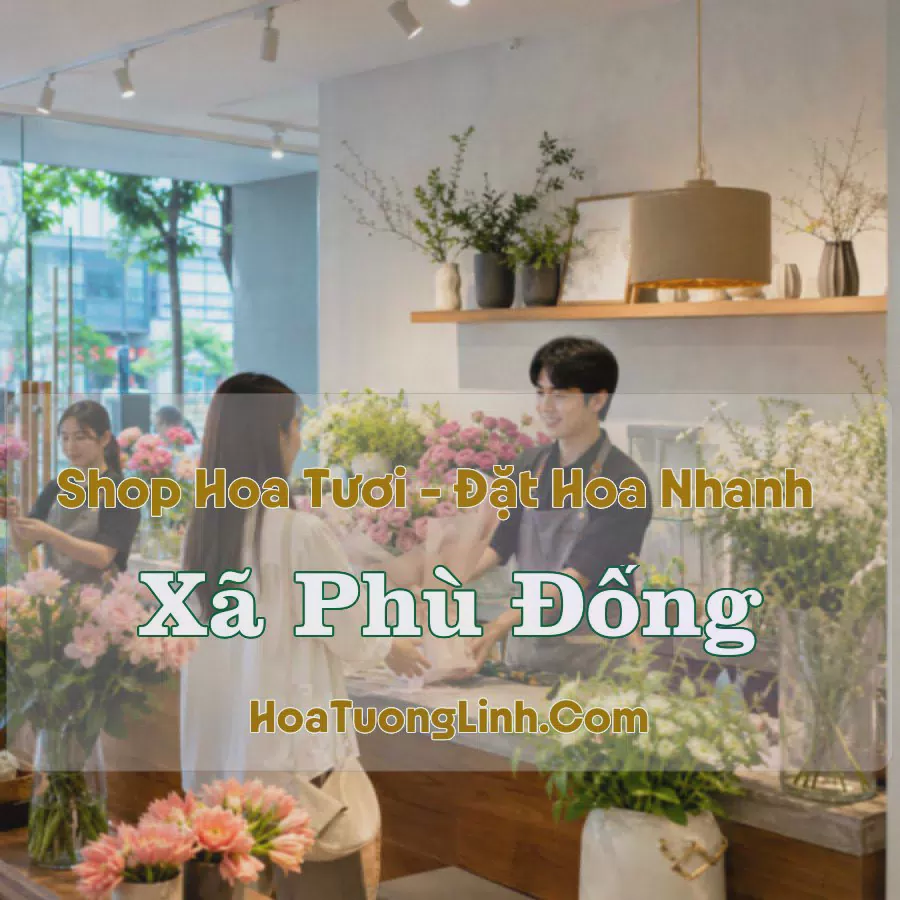 Giao Hoa Tươi Xã Phù Đổng, Hà Nội - Liên Hệ Chọn Mẫu
