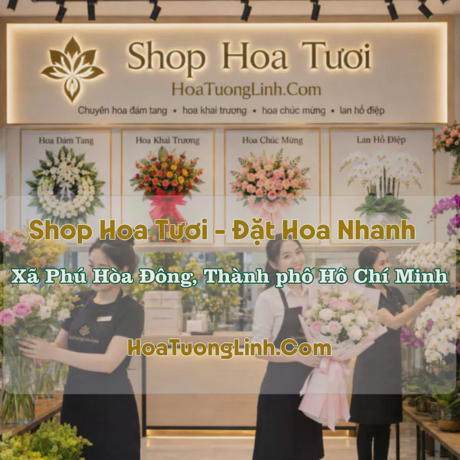Shop Hoa Tươi Xã Phú Hòa Đông, TP.HCM - Giao Tận Nơi
