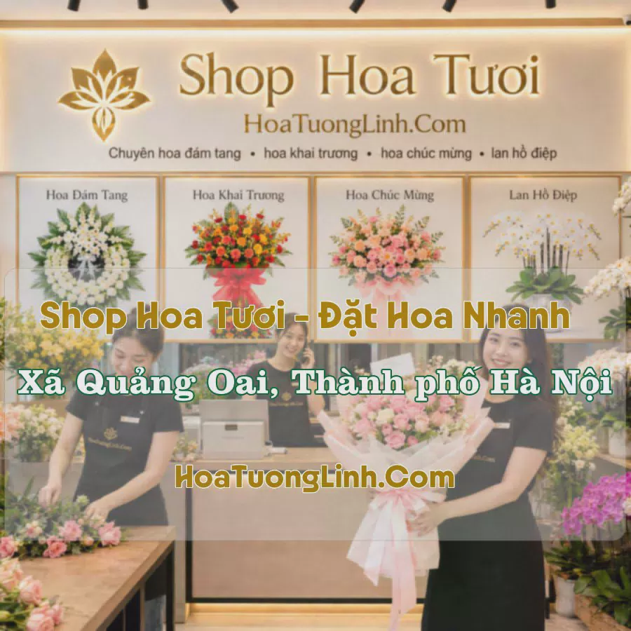 Shop Hoa Xã Quảng Oai, Hà Nội - Nhiều Kiểu Dáng