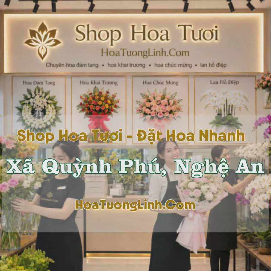 Cửa Hàng Hoa Tươi Xã Quỳnh Phú, Nghệ An - Tư Vấn Chọn Mẫu